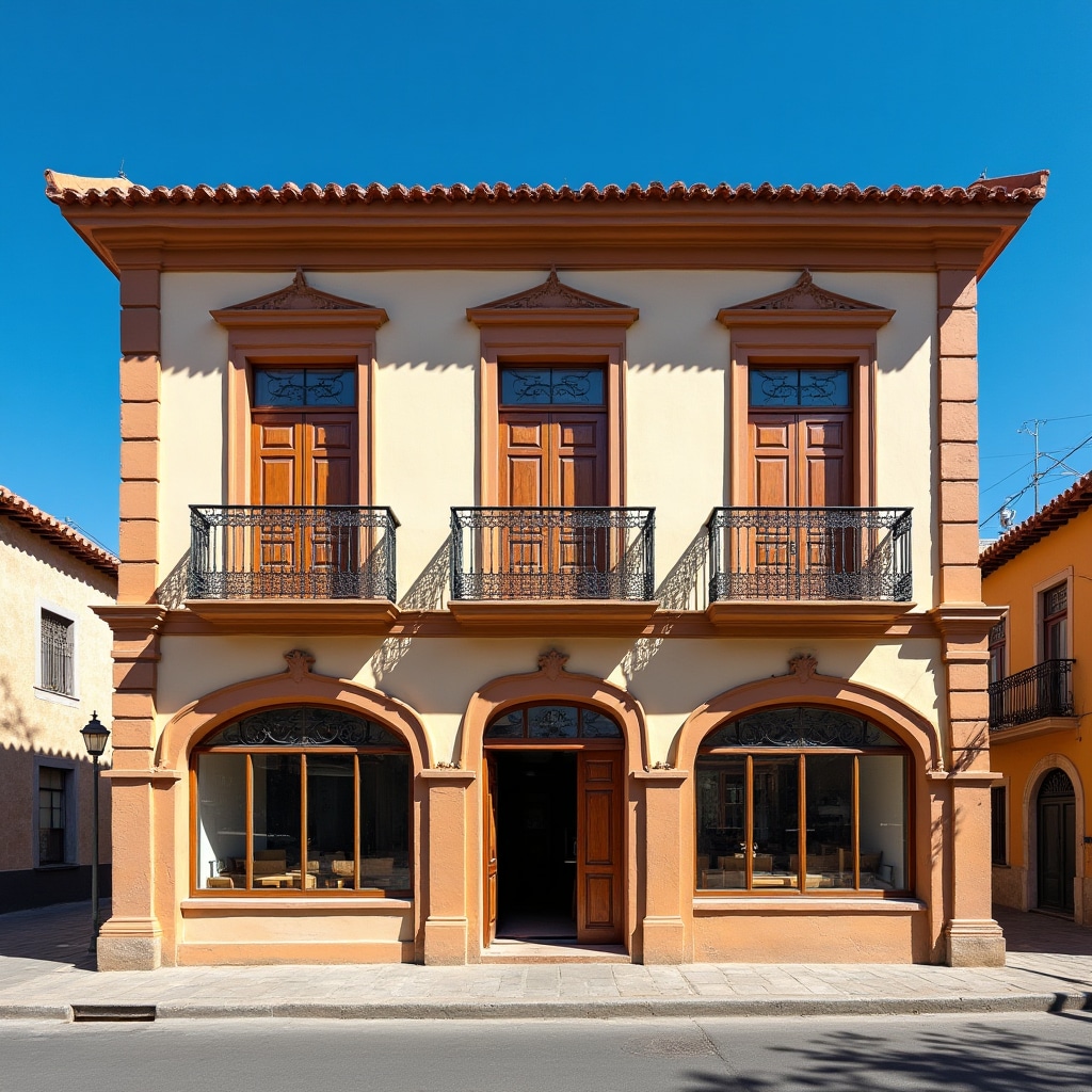 Traditional building architecture in Santiago del Estero showing regional construction style